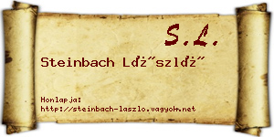 Steinbach László névjegykártya