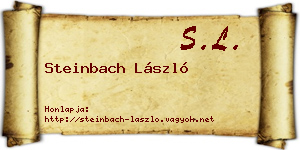 Steinbach László névjegykártya
